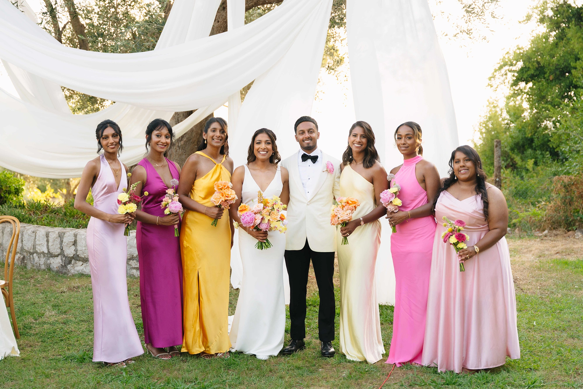 Flottie wedding ceremony decor and organisation for "Gathered in Joy" project at Talici Hill Villa Montenegro