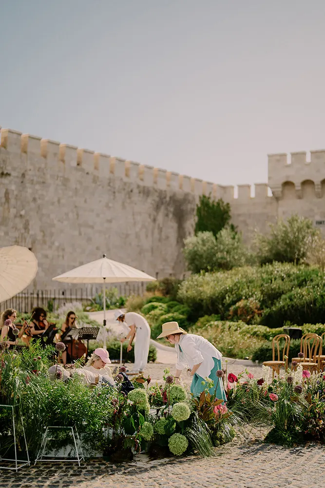 Historic stone architecture of Mamula Island hotel and spa, Montenegro wedding venue