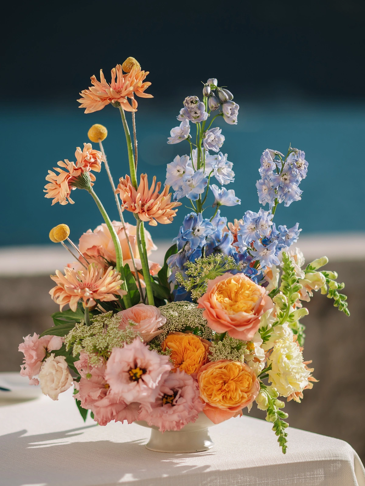 Flottie wedding ceremony decor and organisation for "Heritage of Love" celebration with bride and groom at Heritage Grand Perast Montenegro