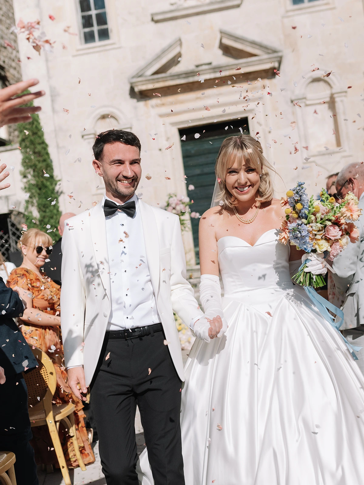 Flottie wedding floral design and organisation for bride and groom during "Heritage of Love" ceremony at Heritage Grand Perast