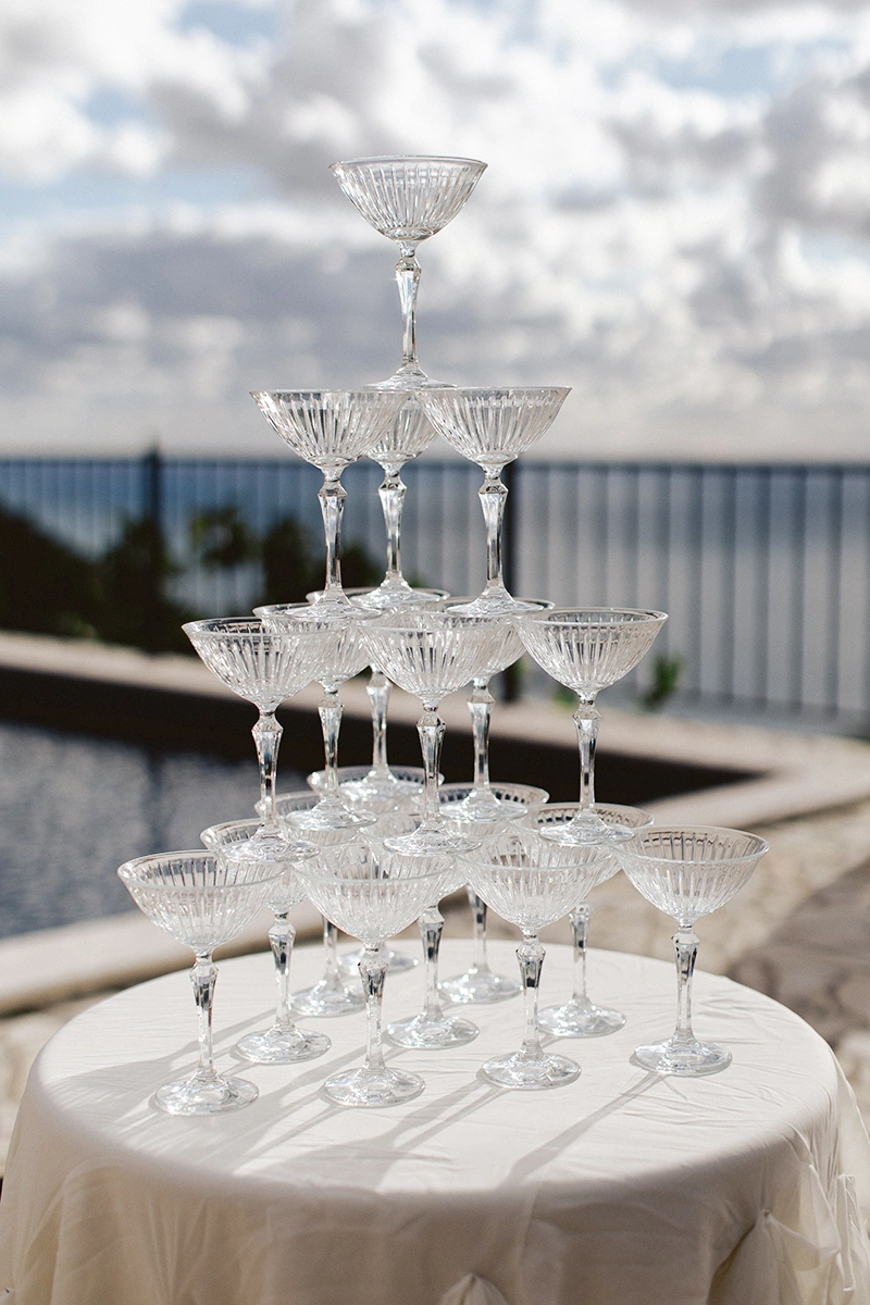 Flottie wedding decor and organisation for "Peach Haze Wedding" featuring bride and groom at Talici Hill Villa in Montenegro
