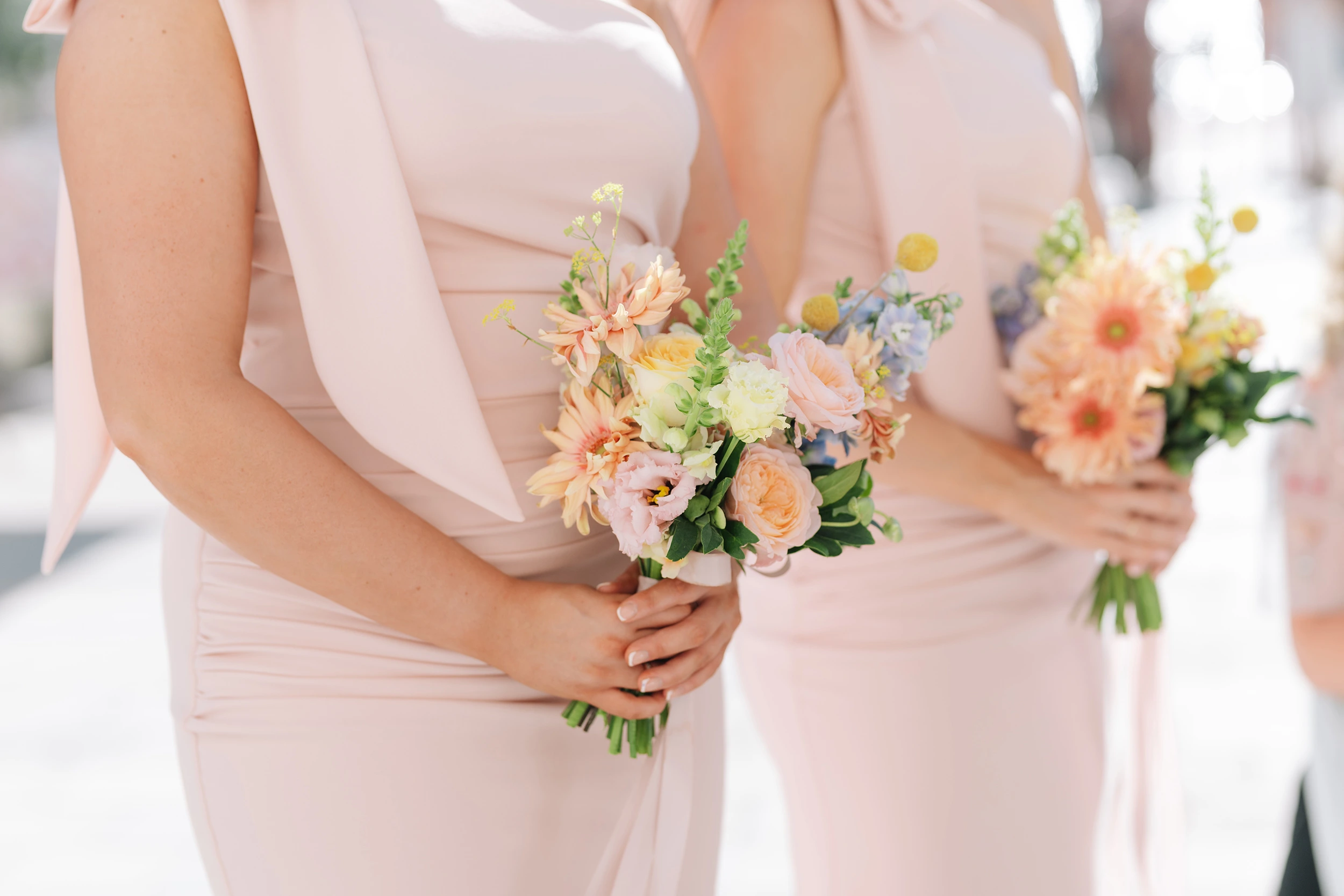 Flottie wedding floral design for "Heritage of Love": close-up of bride's bouquet and decor organisation at Heritage Grand Perast in Montenegro