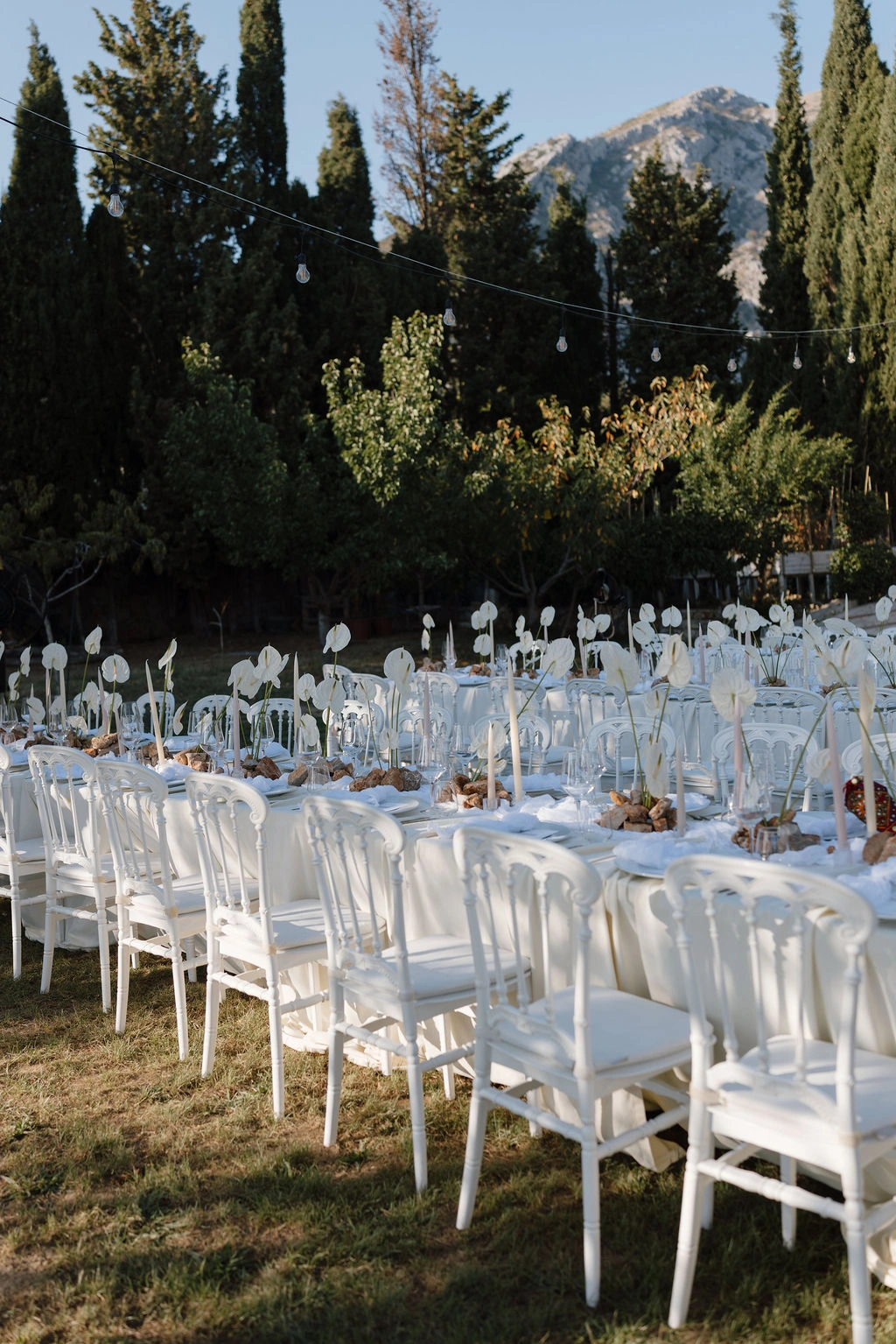 Flottie wedding floral design and organisation for "Effortless Elegance" project at Talici Hill Villa