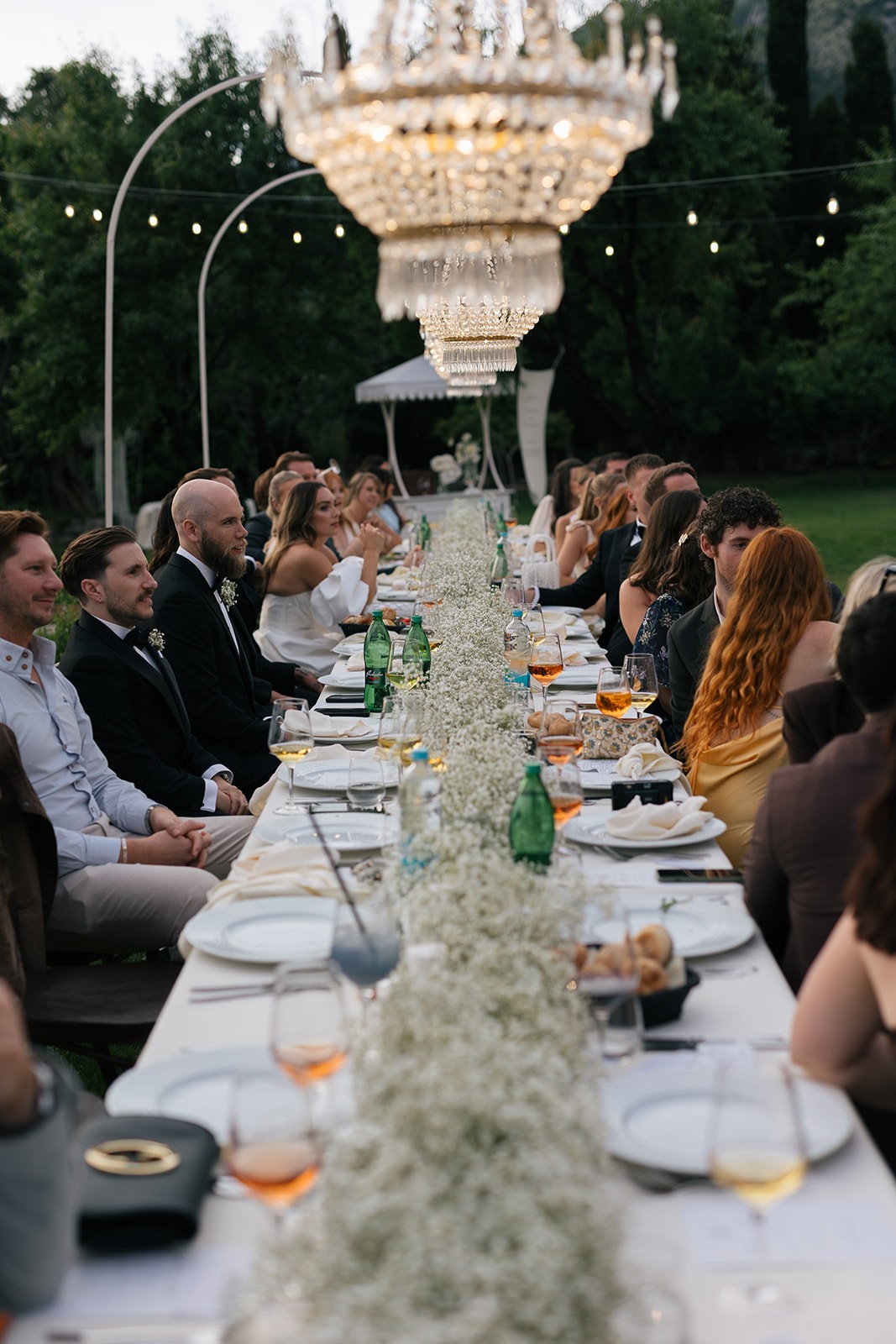 Flottie wedding ceremony decor and organisation for "A Garden Vow" celebration with bride and groom at Talici Hill Villa Montenegro