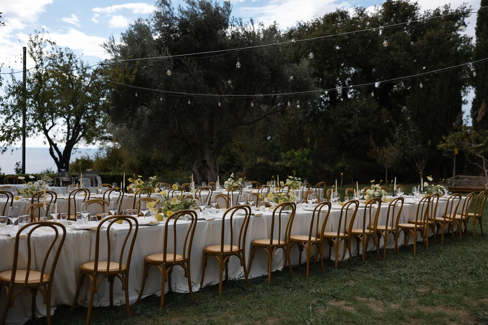 Flottie wedding ceremony decor and organisation for "Where Light Lingers" celebration with bride and groom at Talici Hill Villa Montenegro